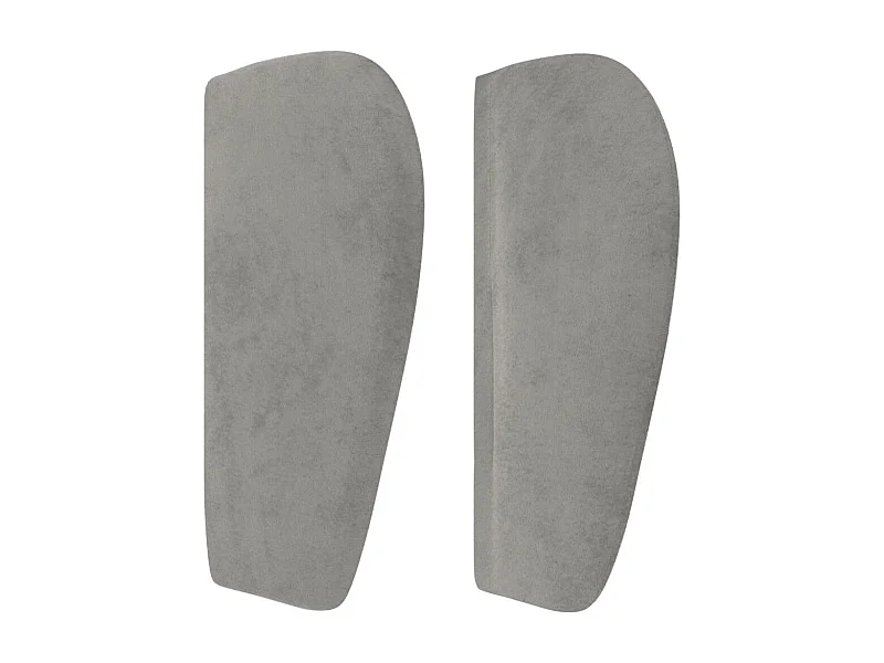 Tête de lit accessoire tissu grise 103 x 23 x 88 cm TDL0205277