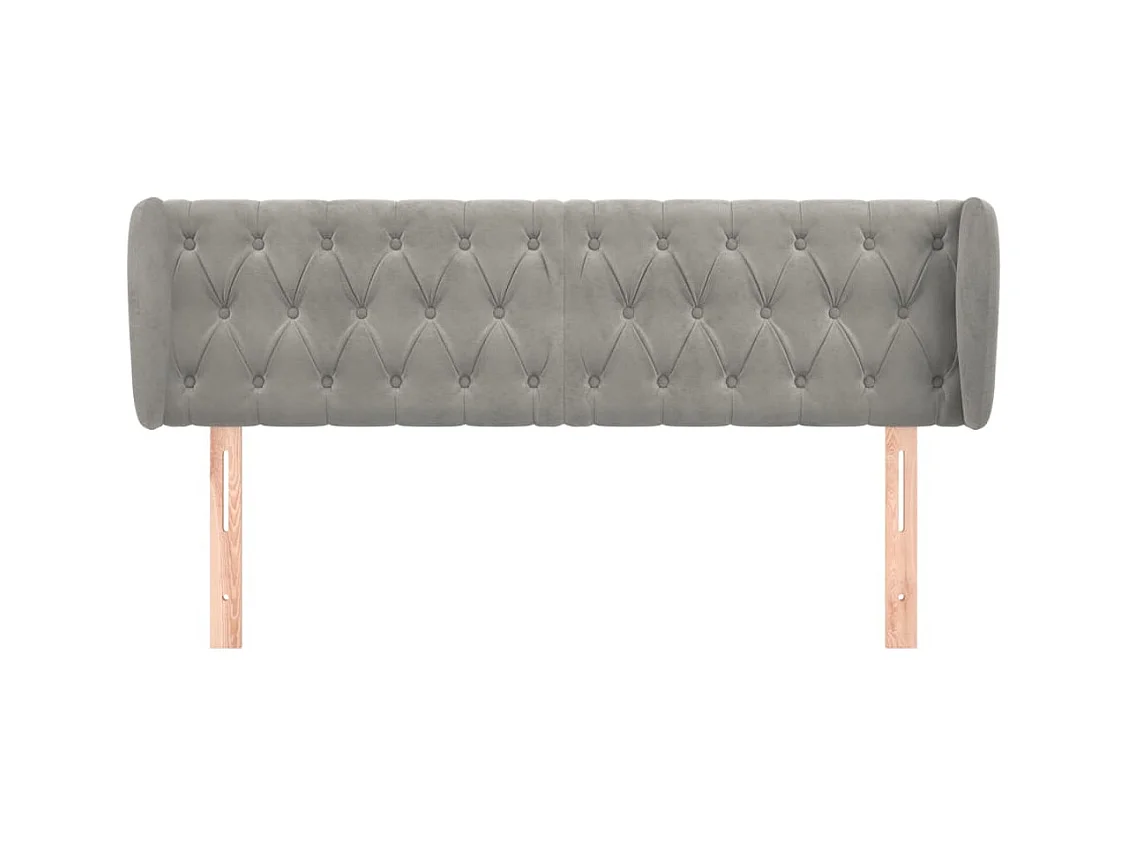 Tête de lit accessoire tissu grise 147 x 23 x 88 cm TDL0205235