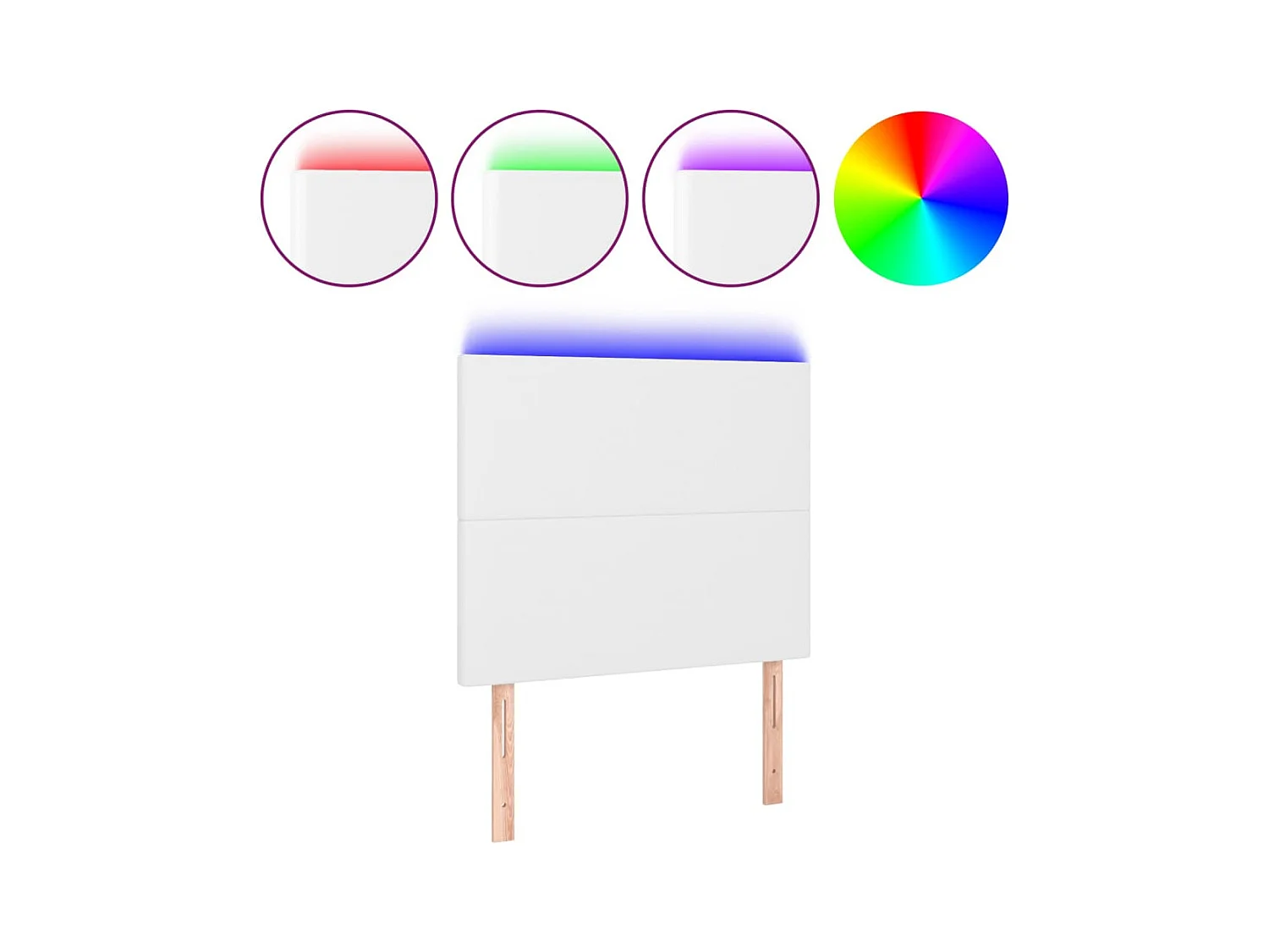 Tête de lit accessoire blanche 90 x 5 x 118 cm TDL0201919