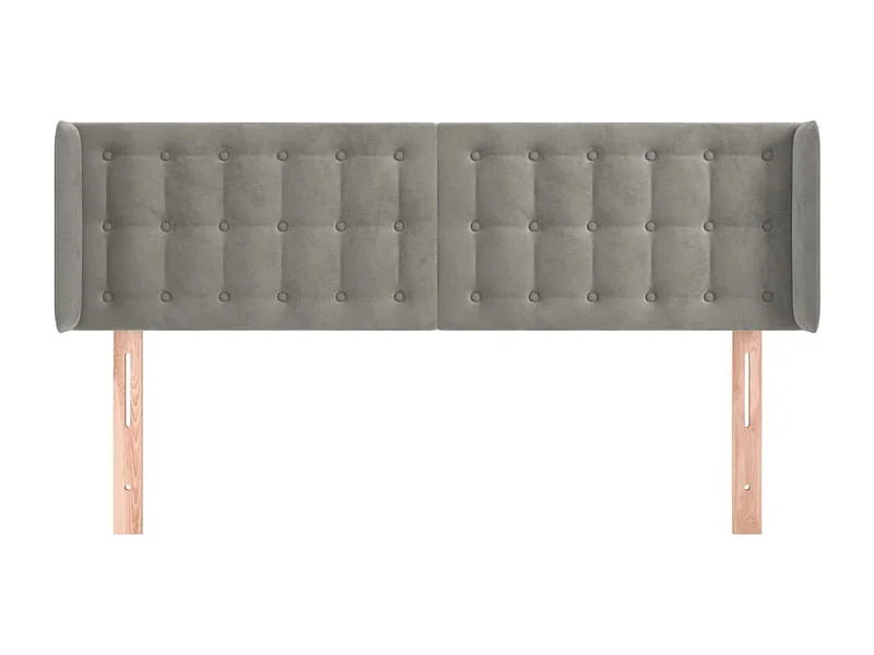 Tête de lit accessoire tissu grise 147 x 16 x 88 cm TDL0205255