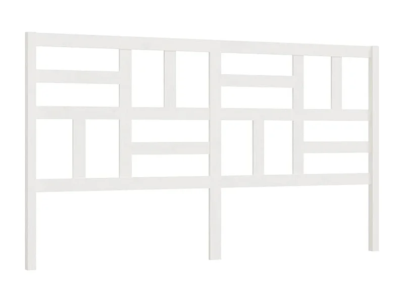 Tête de lit accessoire bois blanche 206 x 4 x 104 cm TDL0203713
