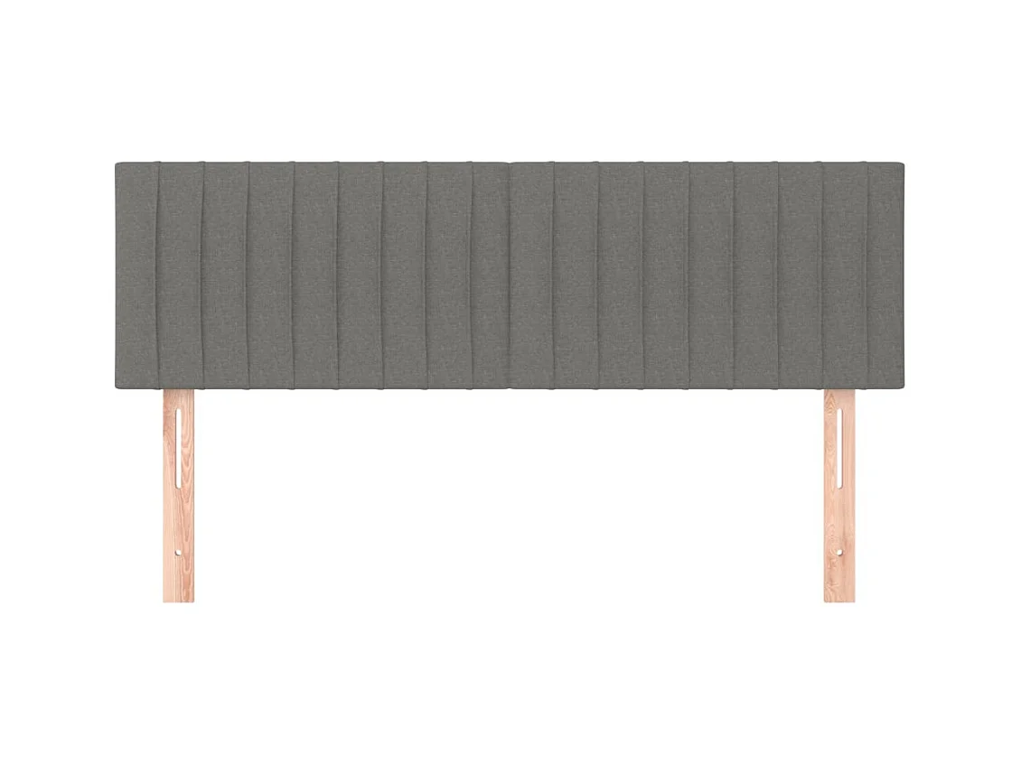 Tête de lit accessoire tissu grise 144 x 5 x 88 cm TDL0206371
