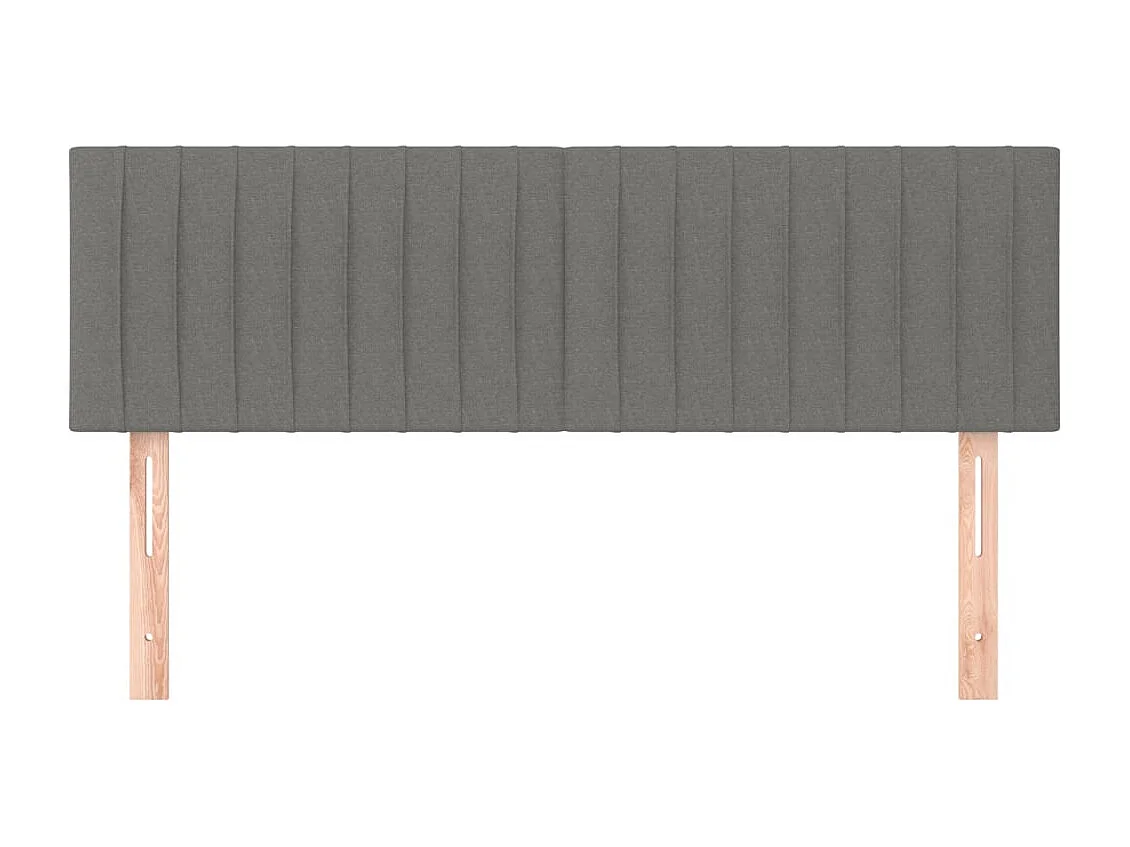 Tête de lit accessoire tissu grise 144 x 5 x 88 cm TDL0206371