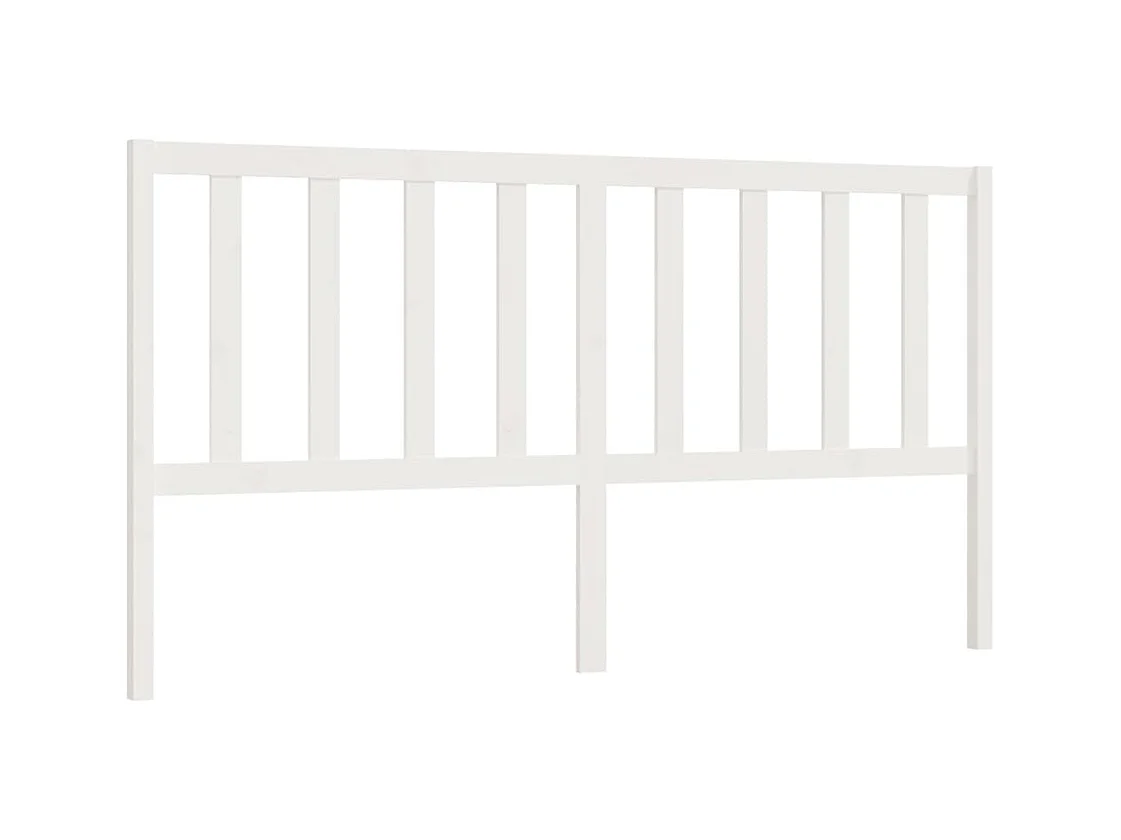 Tête de lit accessoire bois blanche 206 x 4 x 100 cm TDL0203723