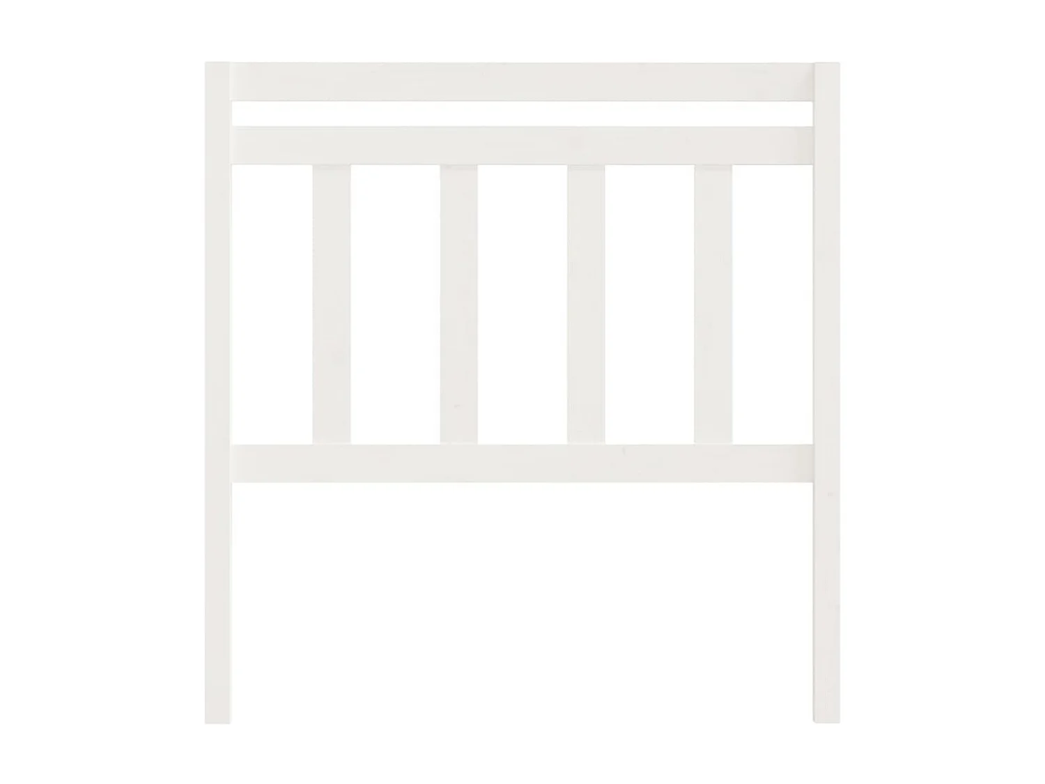 Tête de lit accessoire bois blanche 96 x 4 x 100 cm TDL0203648