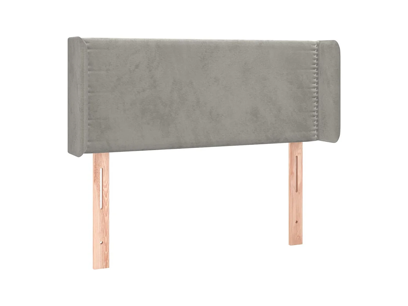 Tête de lit accessoire tissu grise 93 x 16 x 88 cm TDL0205095