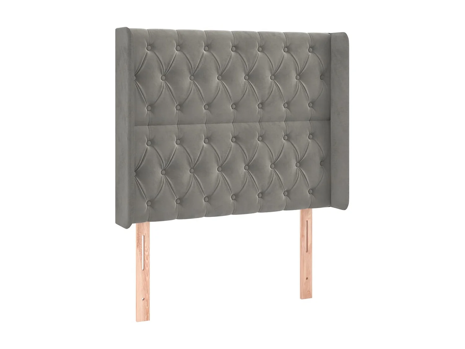 Tête de lit accessoire tissu grise 103 x 16 x 118 cm TDL0201432