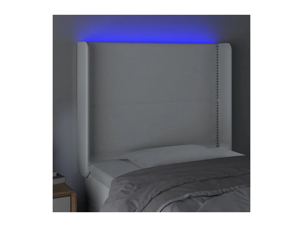 Tête de lit accessoire blanche 93 x 16 x 118 cm TDL0201916