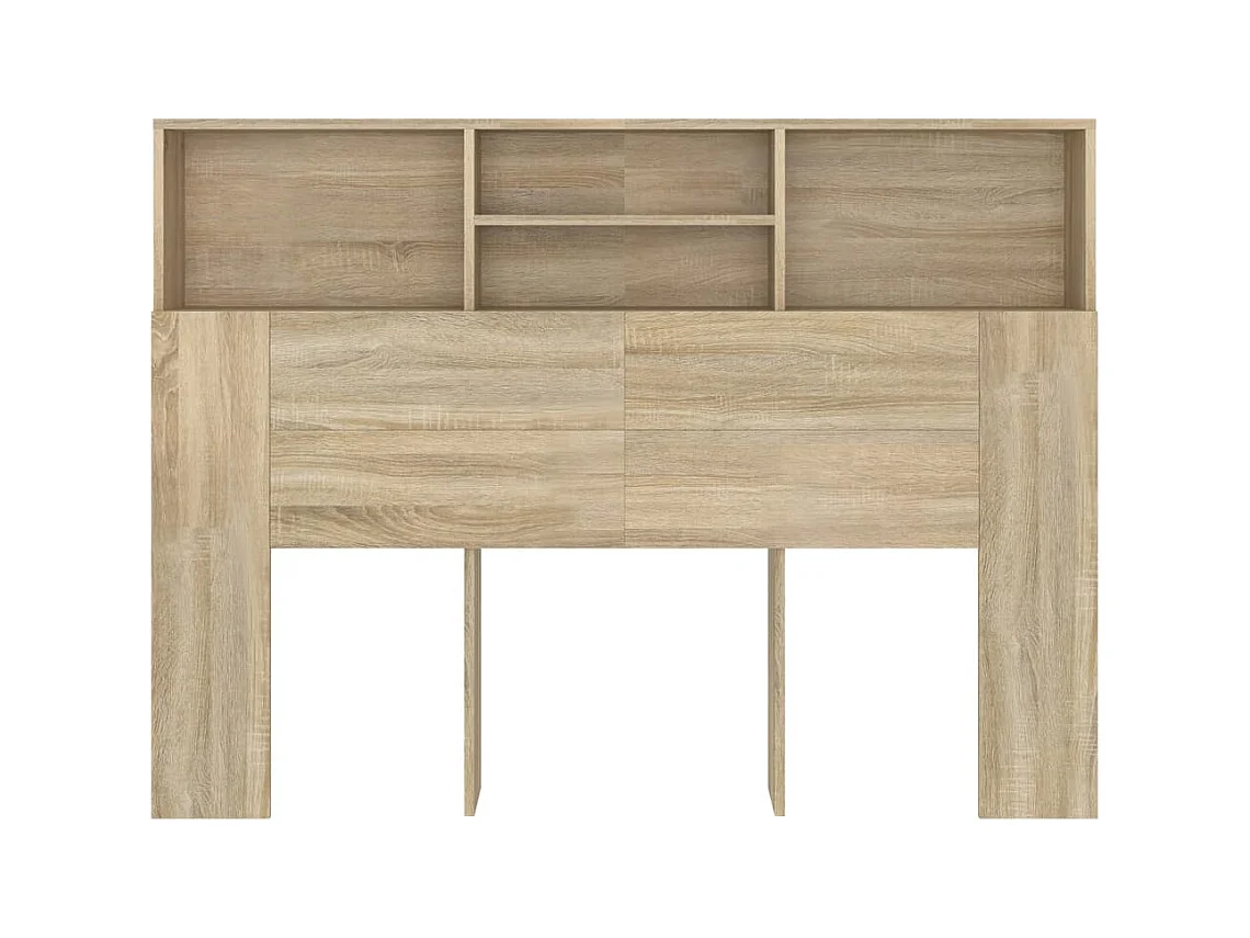 Tête de lit avec effet bois beige 140 x 19 x 103.5 cm TDL0200049