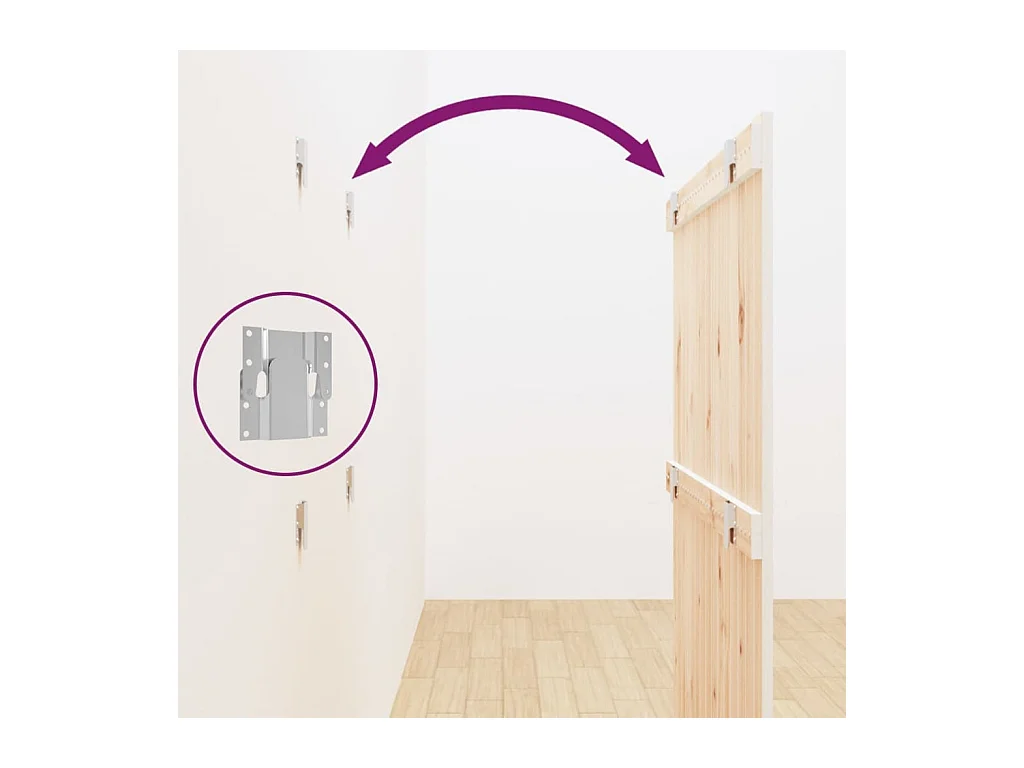 Tête de lit accessoire bois blanche 95.5 x 3 x 110 cm TDL0202684