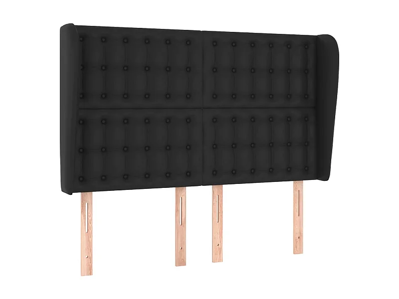 Tête de lit accessoire noire 147 x 23 x 118 cm TDL0204563