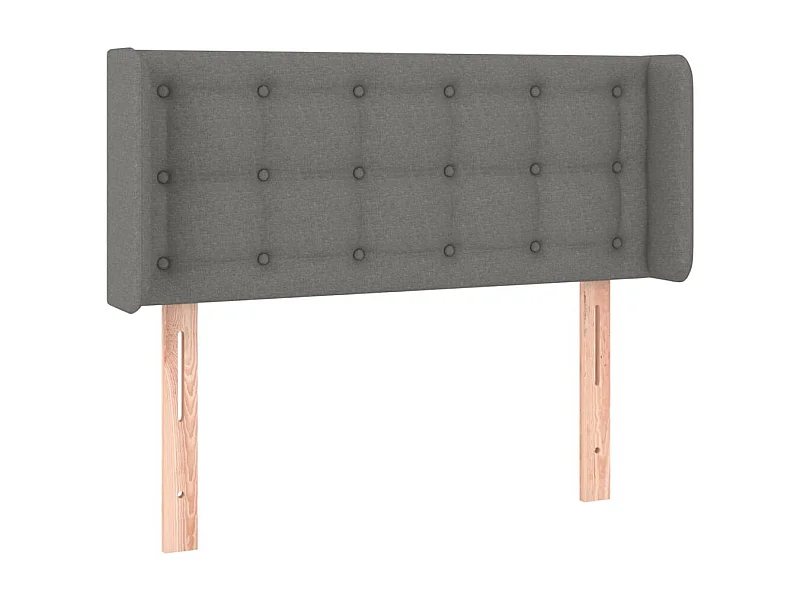 Tête de lit accessoire tissu grise 93 x 16 x 88 cm TDL0204865