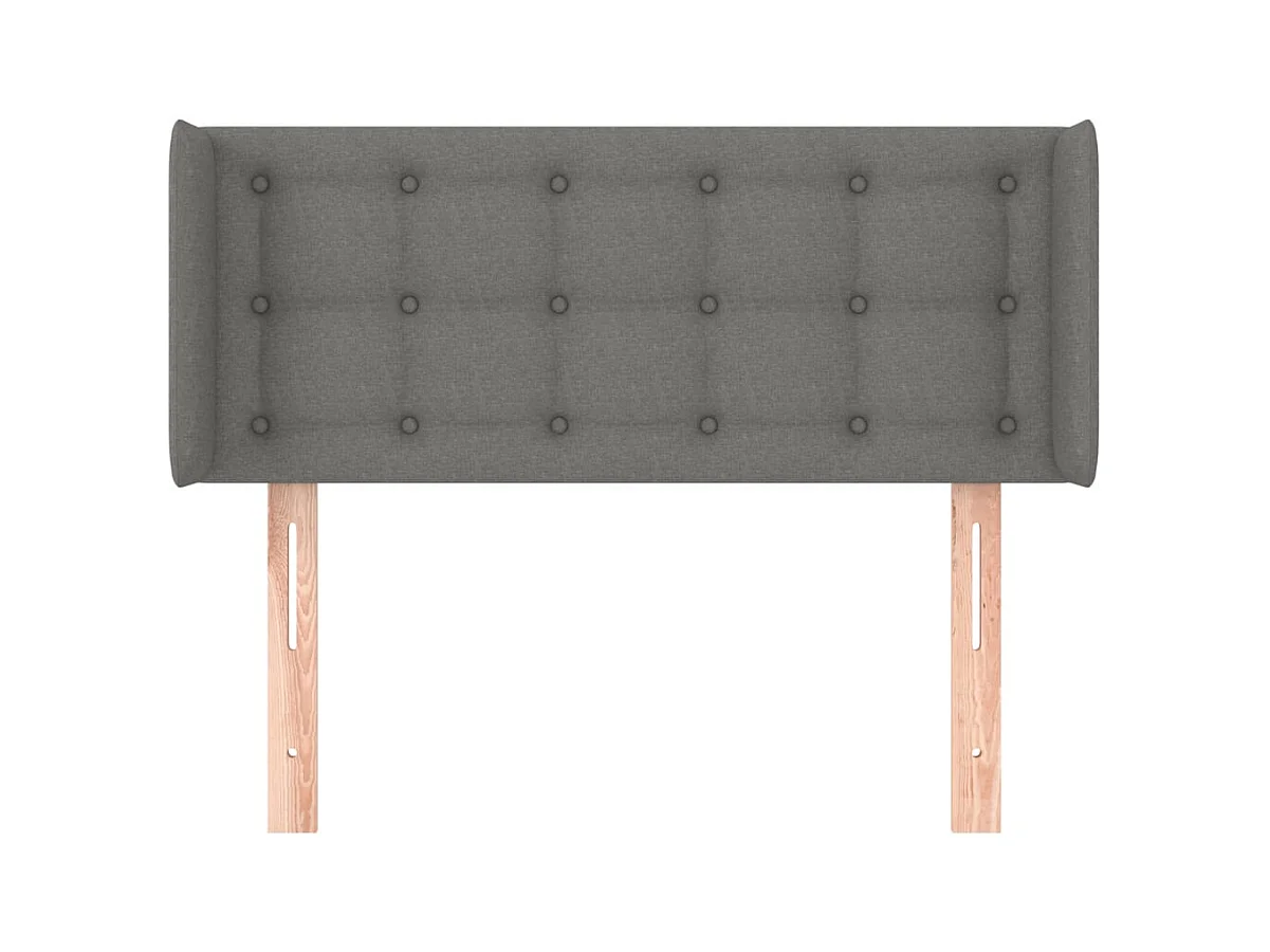 Tête de lit accessoire tissu grise 93 x 16 x 88 cm TDL0204865