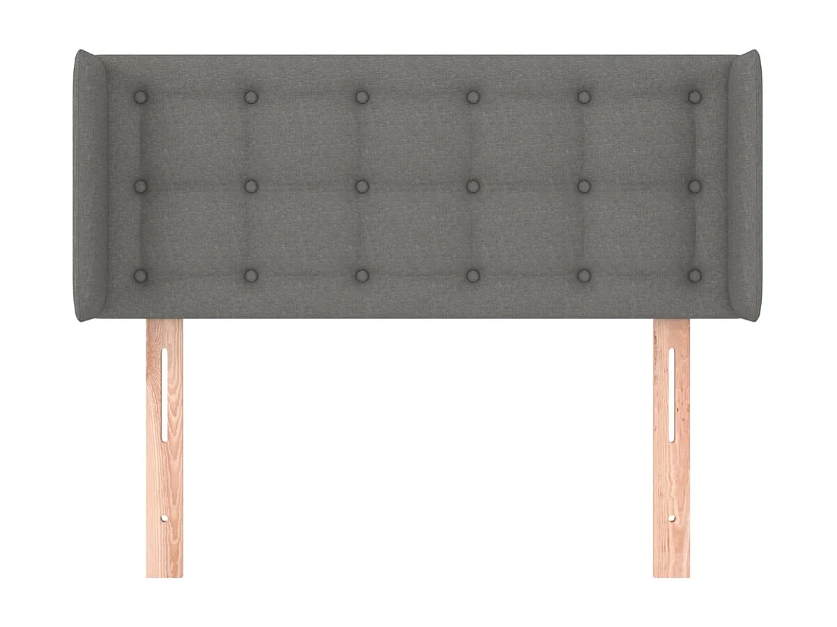 Tête de lit accessoire tissu grise 93 x 16 x 88 cm TDL0204865