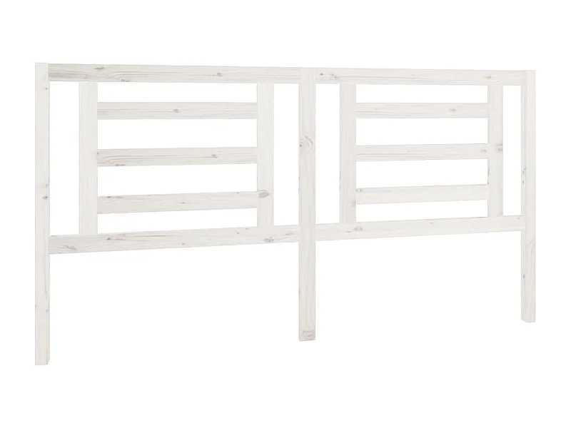 Tête de lit accessoire bois blanche 186 x 4 x 100 cm TDL0203764