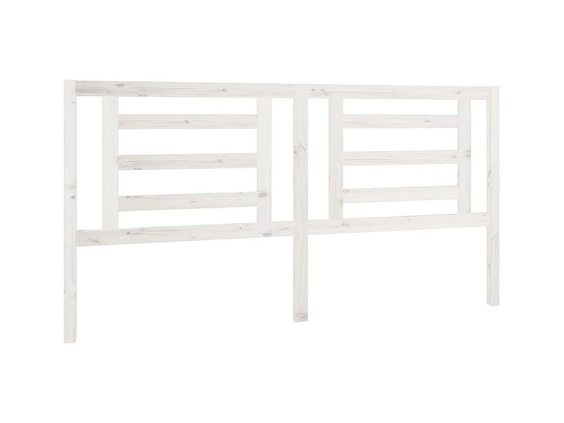 Tête de lit accessoire bois blanche 186 x 4 x 100 cm TDL0203764