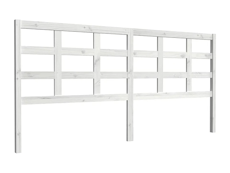 Tête de lit accessoire bois blanche 205.5 x 4 x 100 cm TDL0203730