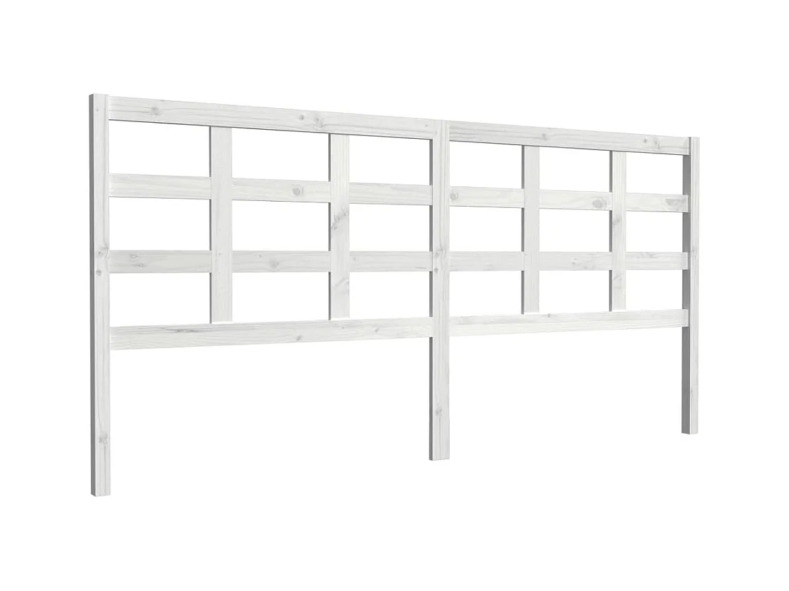 Tête de lit accessoire bois blanche 205.5 x 4 x 100 cm TDL0203730