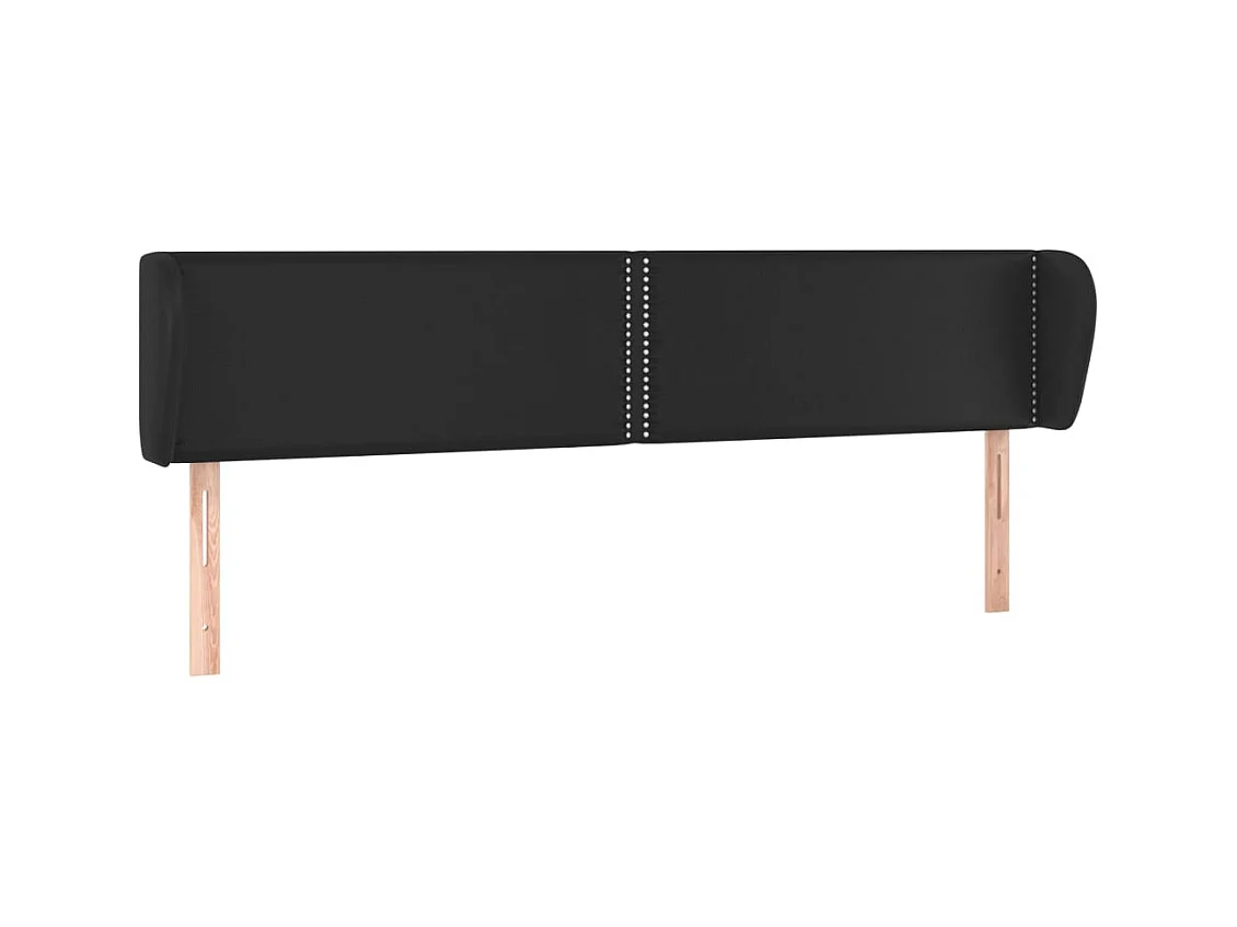 Tête de lit accessoire noire 183 x 23 x 88 cm TDL0204507