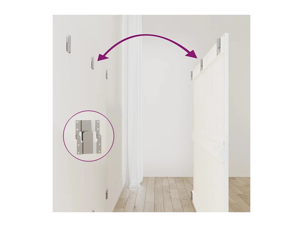 Tête de lit accessoire bois blanche 147 x 3 x 90 cm TDL0202716