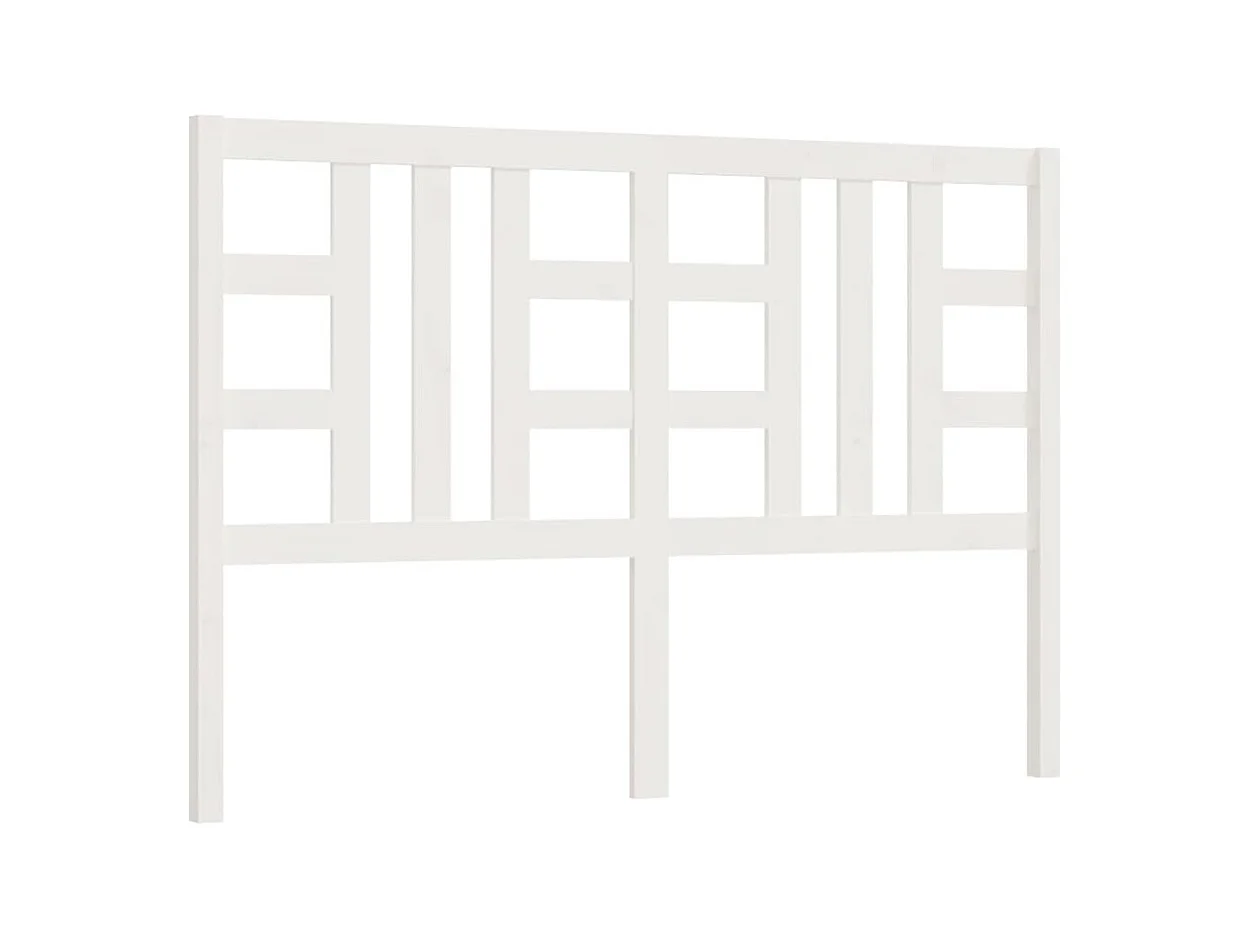 Tête de lit accessoire bois blanche 126 x 4 x 100 cm TDL0203917