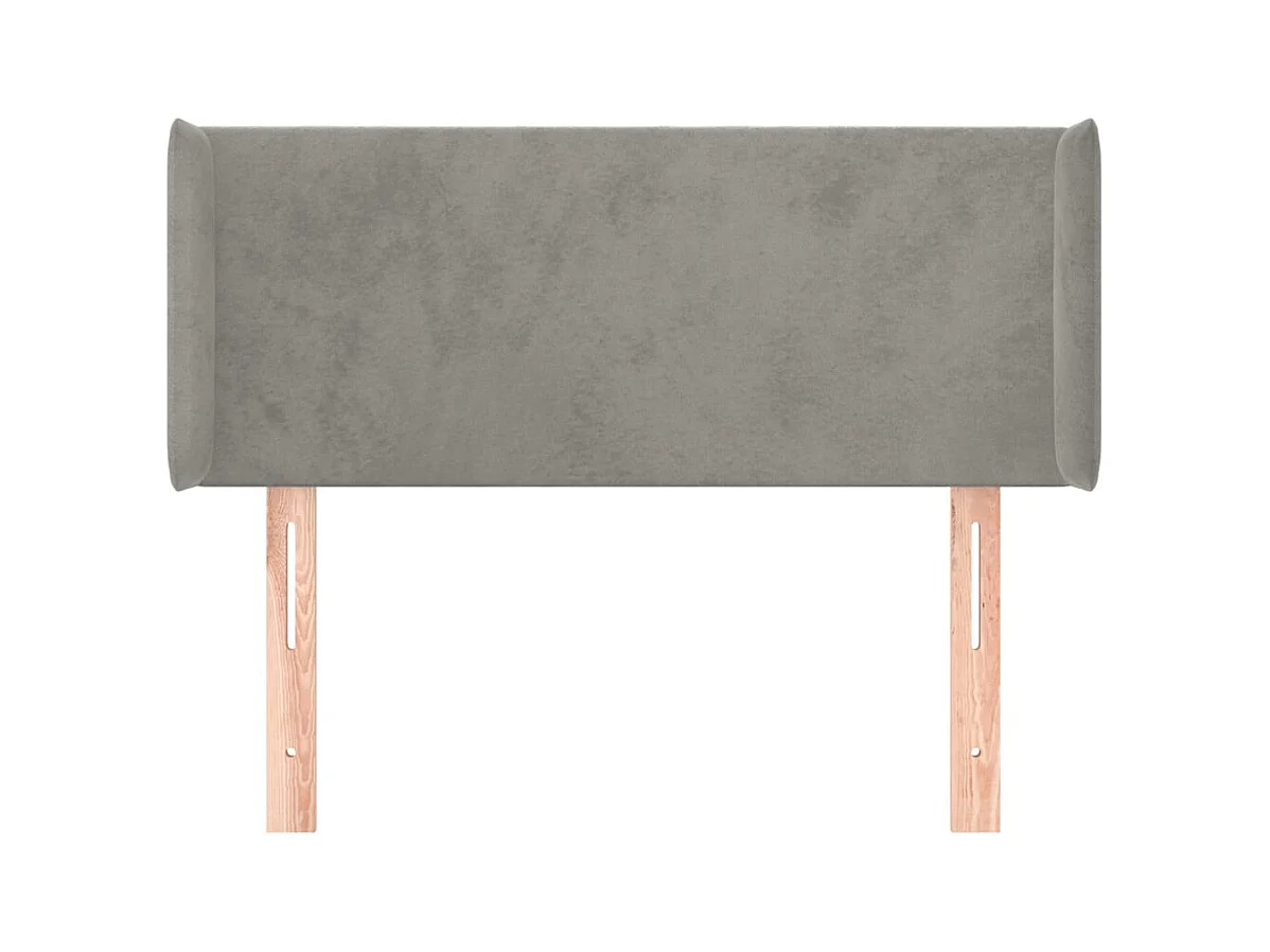 Tête de lit accessoire tissu grise 93 x 16 x 88 cm TDL0205092