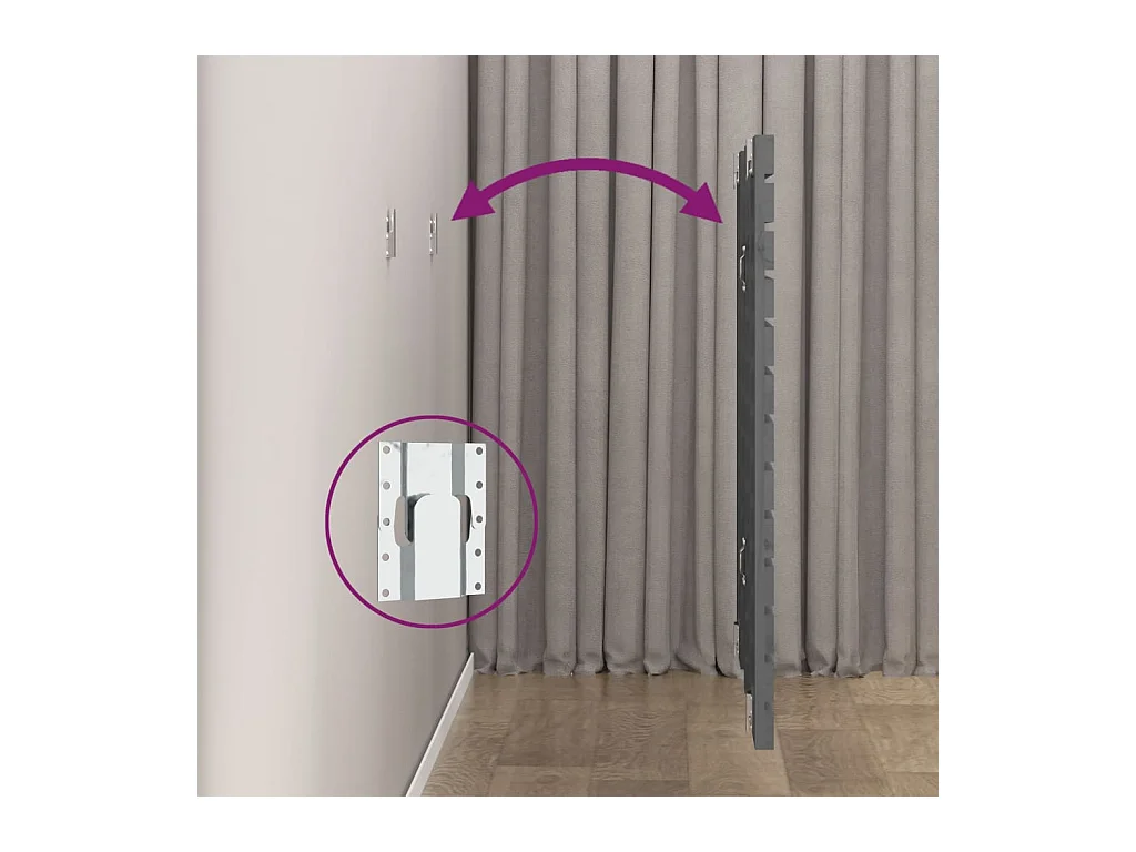 Tête de lit accessoire bois marron 206 x 3 x 91.5 cm TDL0202627