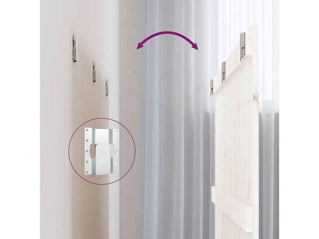 Tête de lit accessoire bois blanche 166 x 3 x 90 cm TDL0202705