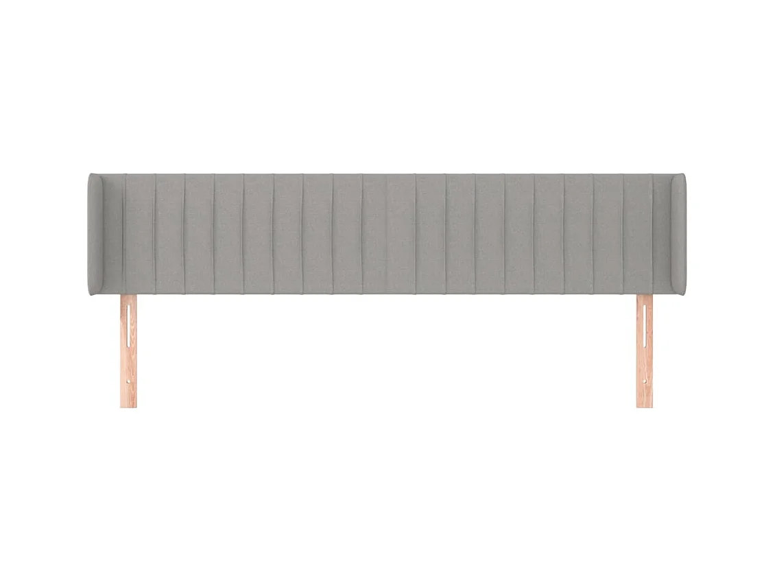 Tête de lit accessoire tissu grise 183 x 16 x 88 cm TDL0205208