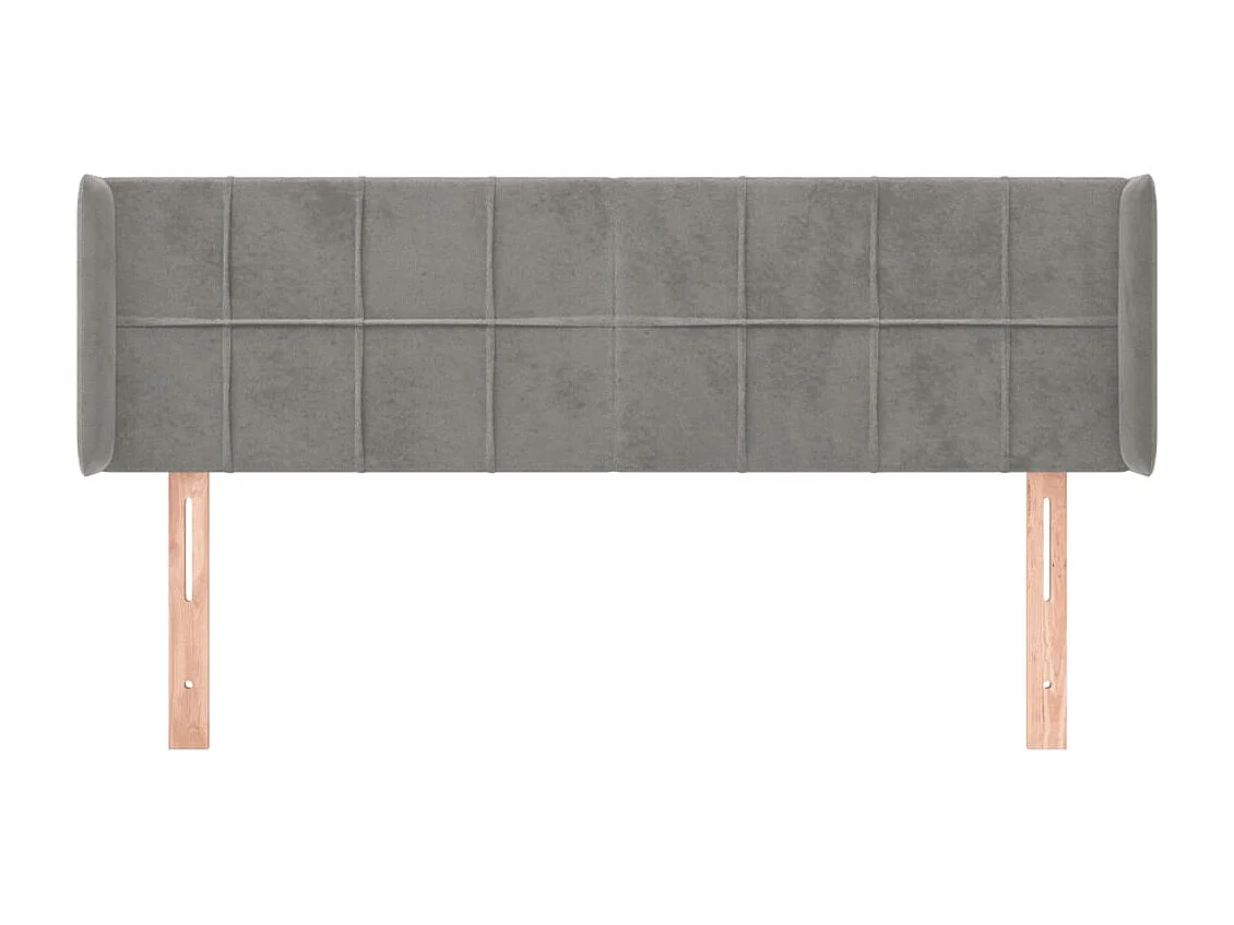 Tête de lit accessoire tissu grise 147 x 16 x 88 cm TDL0205254