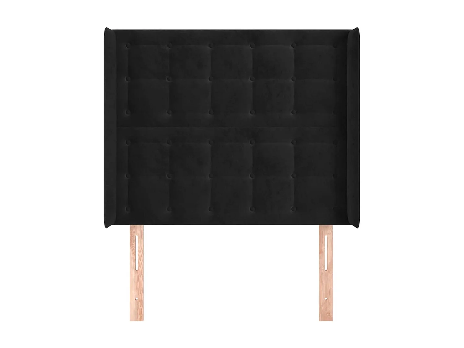 Tête de lit accessoire tissu noire 103 x 16 x 128 cm TDL0204625