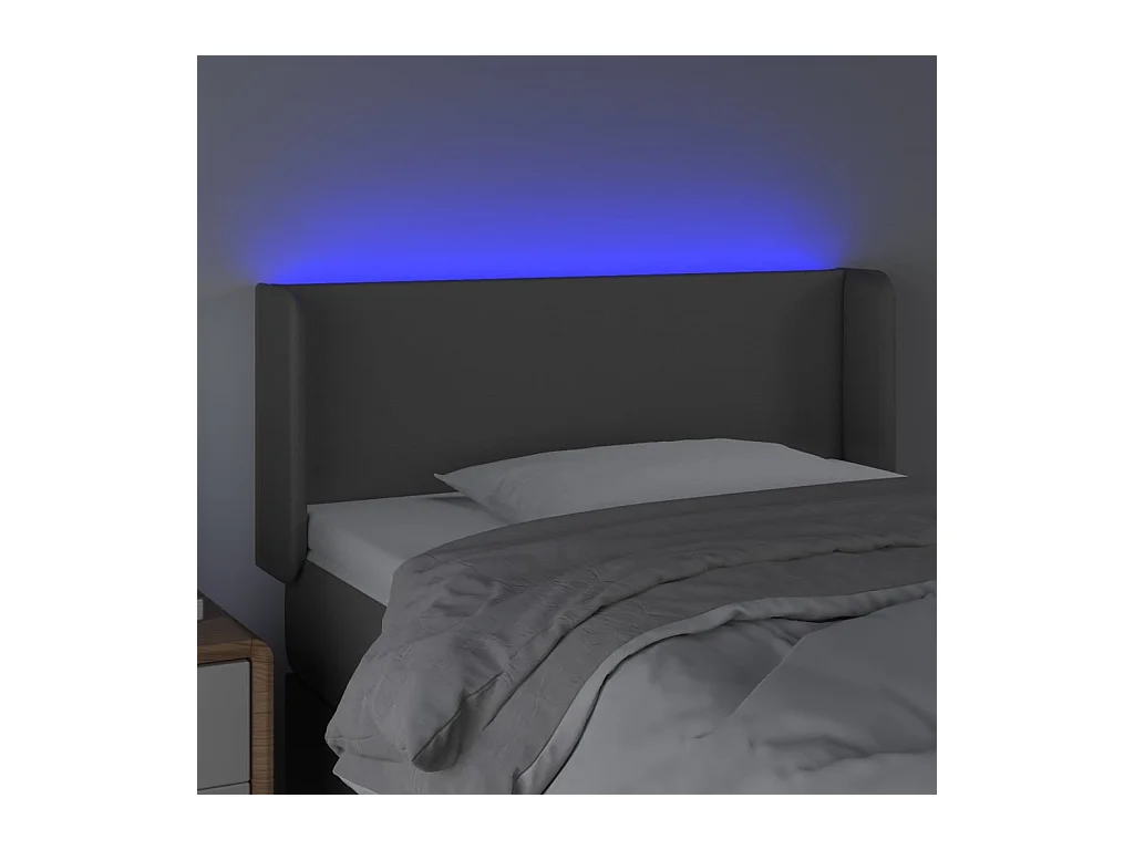 Tête de lit accessoire grise 103 x 16 x 78 cm TDL0201505