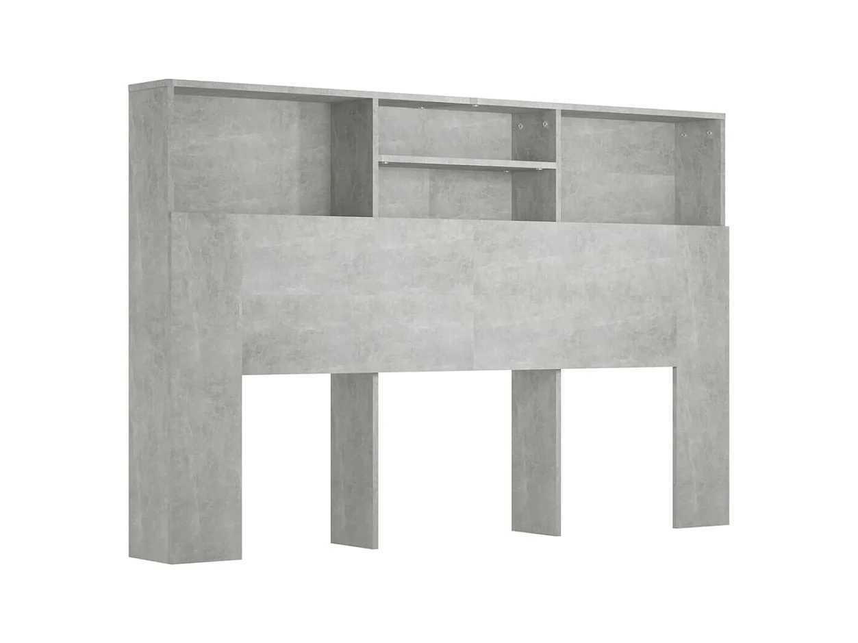 Tête de lit avec effet bois grise 160 x 19 x 103.5 cm TDL0200035