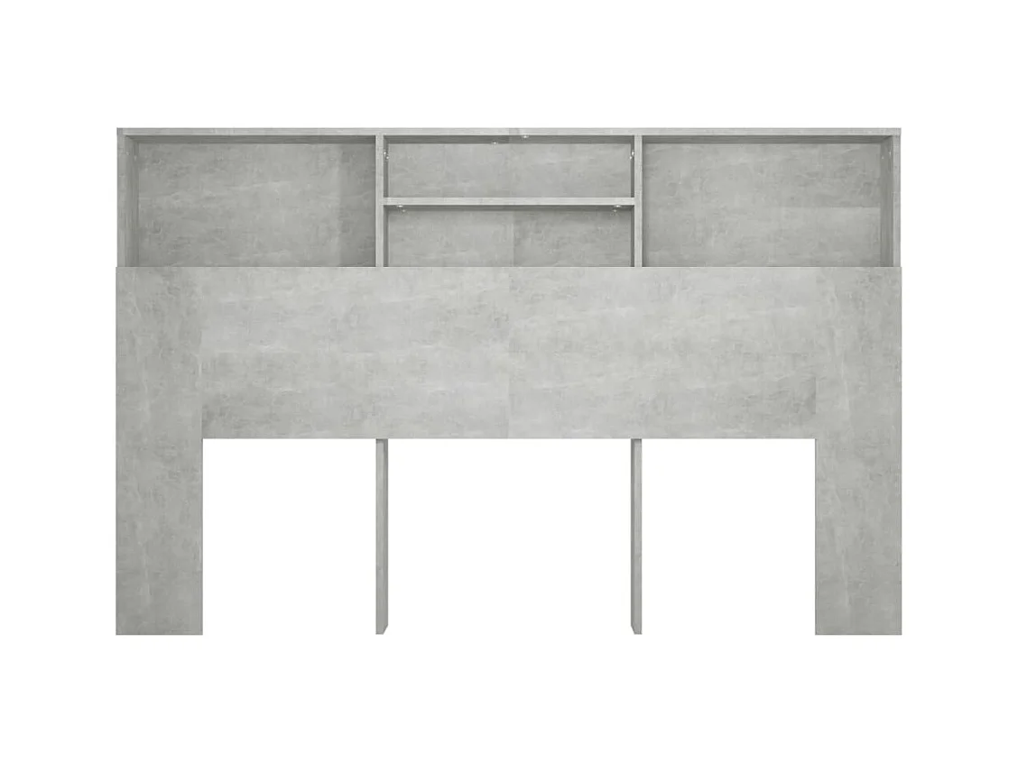 Tête de lit avec effet bois grise 160 x 19 x 103.5 cm TDL0200035