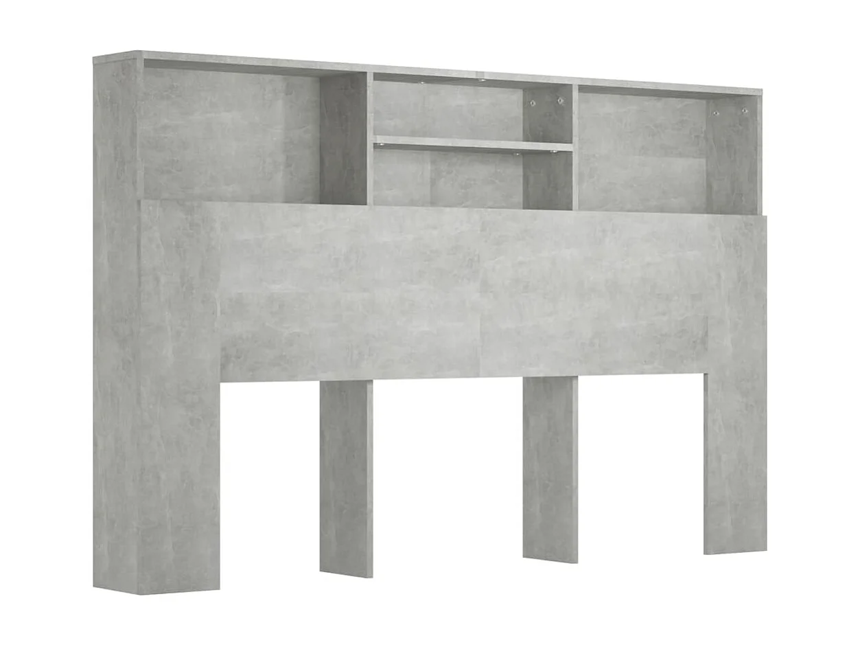 Tête de lit avec effet bois grise 160 x 19 x 103.5 cm TDL0200035