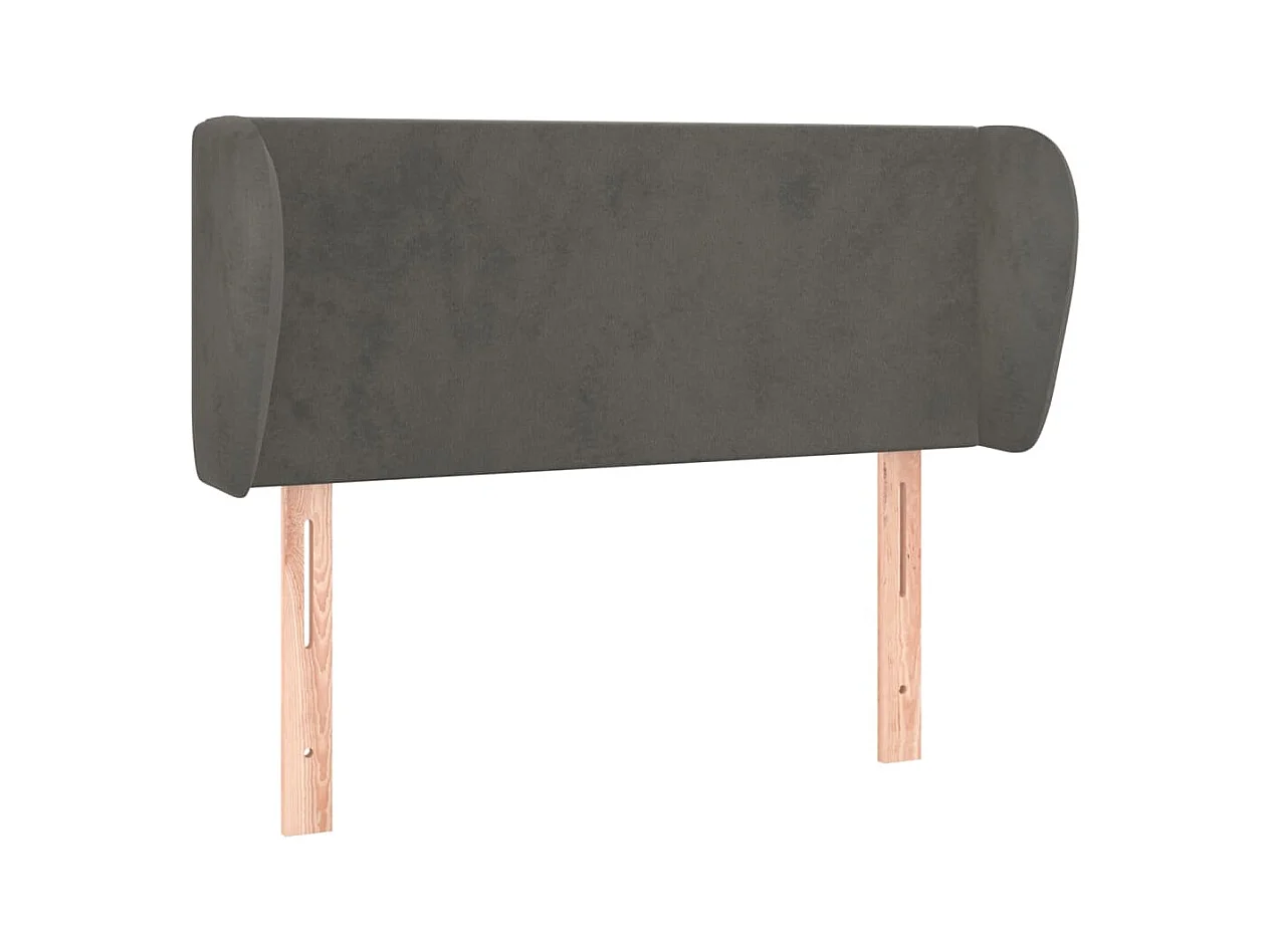 Tête de lit accessoire tissu grise 93 x 23 x 88 cm TDL0204838