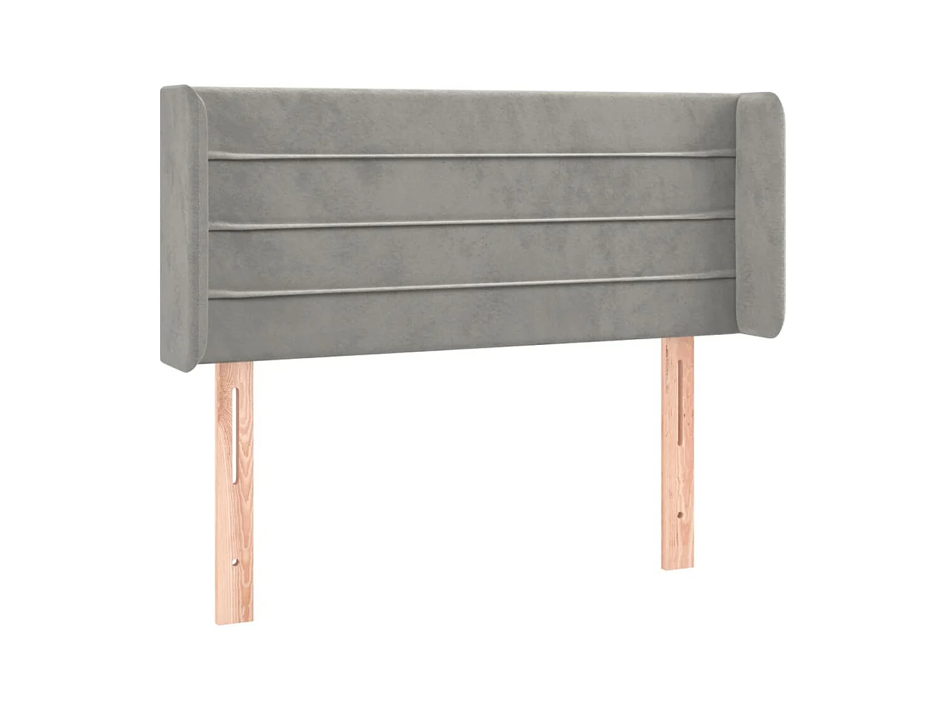 Tête de lit accessoire tissu grise 83 x 16 x 78 cm TDL0201245