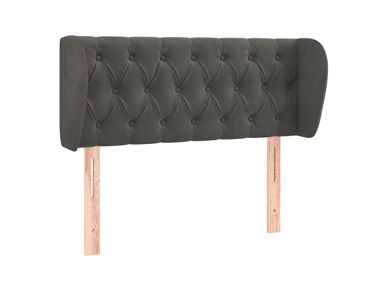 Tête de lit accessoire tissu grise 103 x 23 x 88 cm TDL0205029