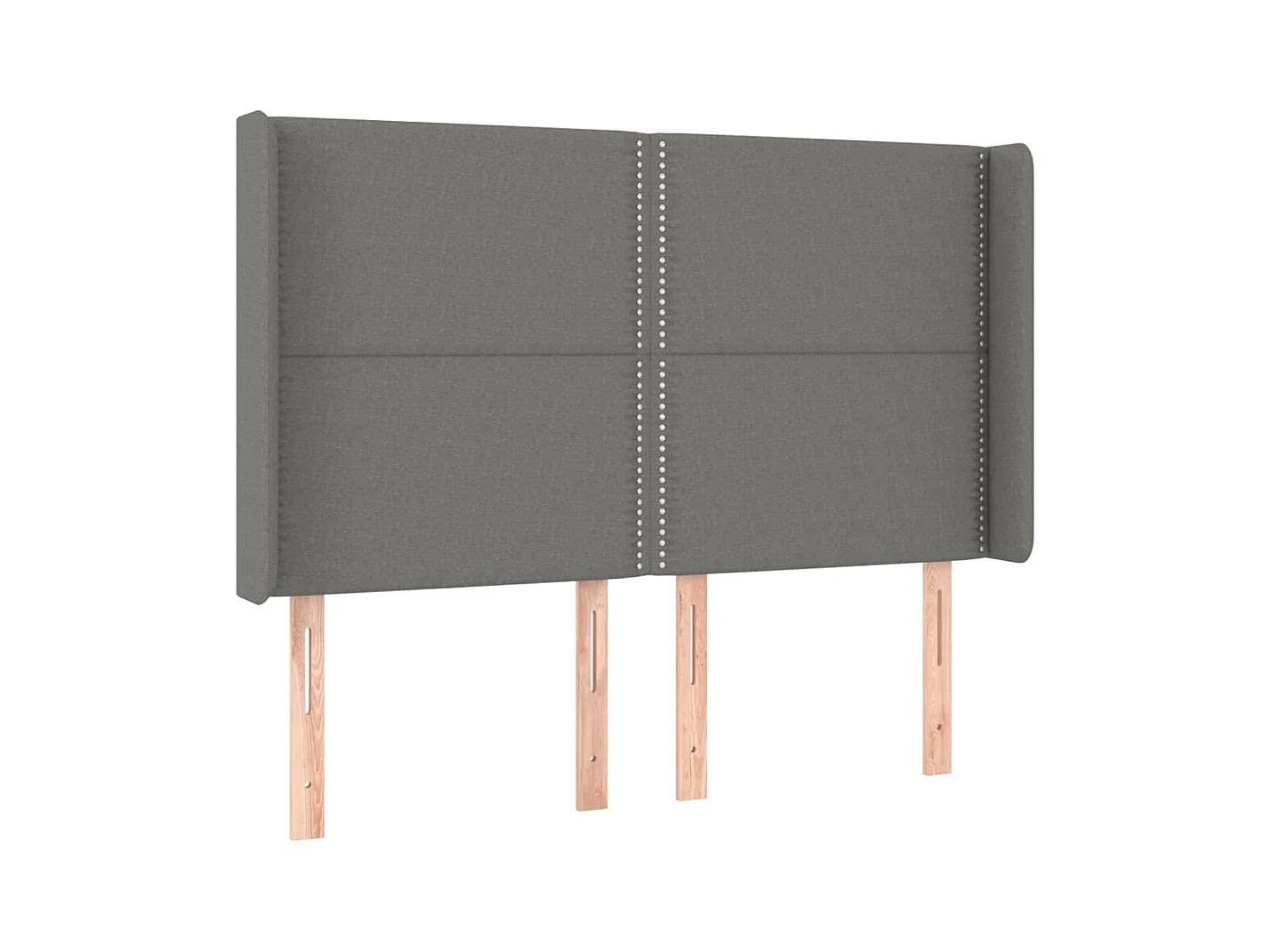 Tête de lit accessoire tissu grise 147 x 16 x 128 cm TDL0205025