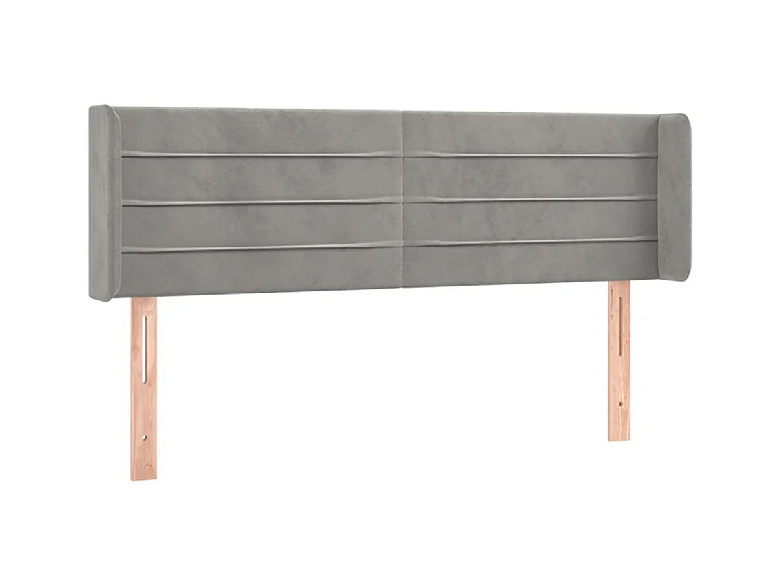 Tête de lit accessoire tissu grise 147 x 16 x 88 cm TDL0205258