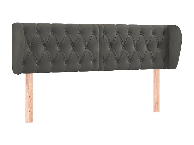 Tête de lit accessoire tissu grise 147 x 23 x 88 cm TDL0204991