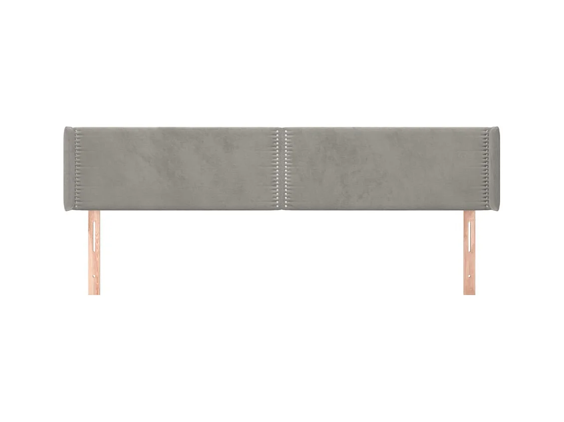 Tête de lit accessoire tissu grise 183 x 16 x 88 cm TDL0205204