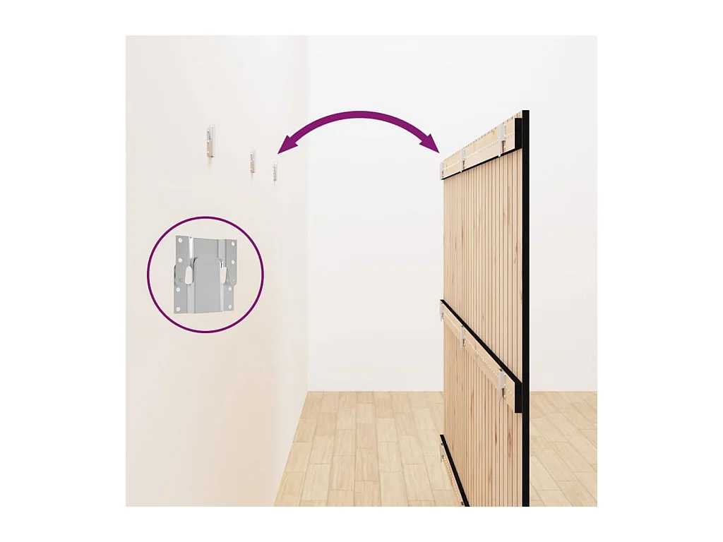 Tête de lit accessoire bois marron 185 x 3 x 110 cm TDL0202517