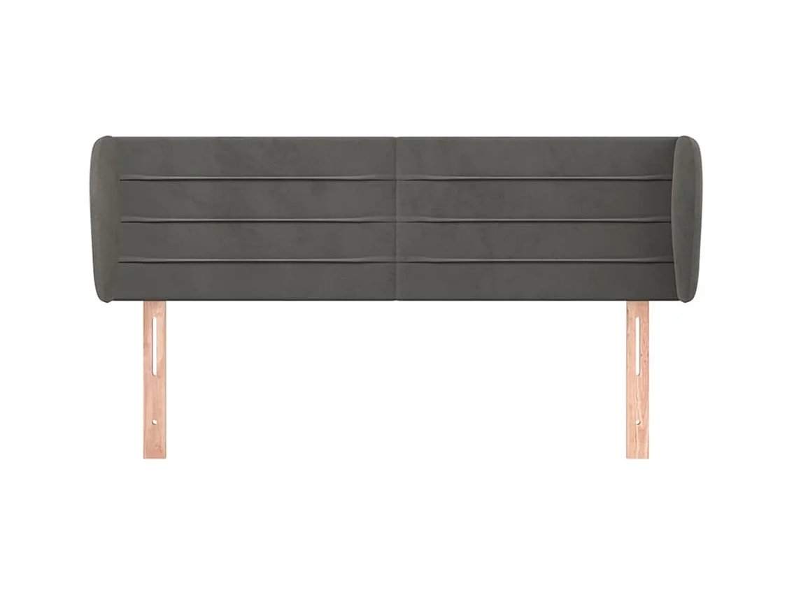 Tête de lit accessoire tissu grise 147 x 23 x 88 cm TDL0204989