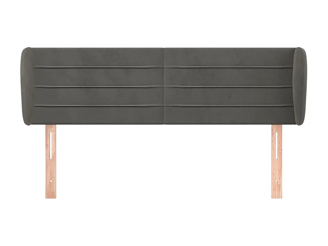 Tête de lit accessoire tissu grise 147 x 23 x 88 cm TDL0204989