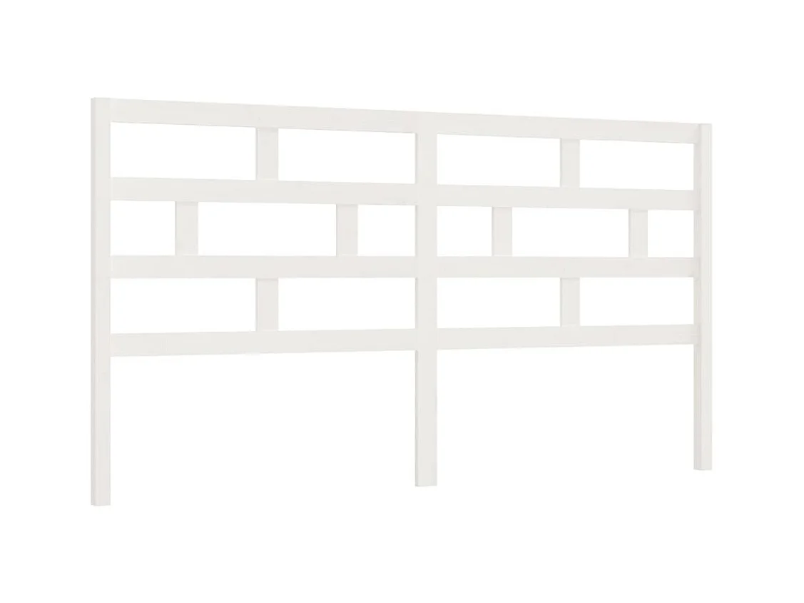 Tête de lit accessoire bois blanche 186 x 4 x 100 cm TDL0203761