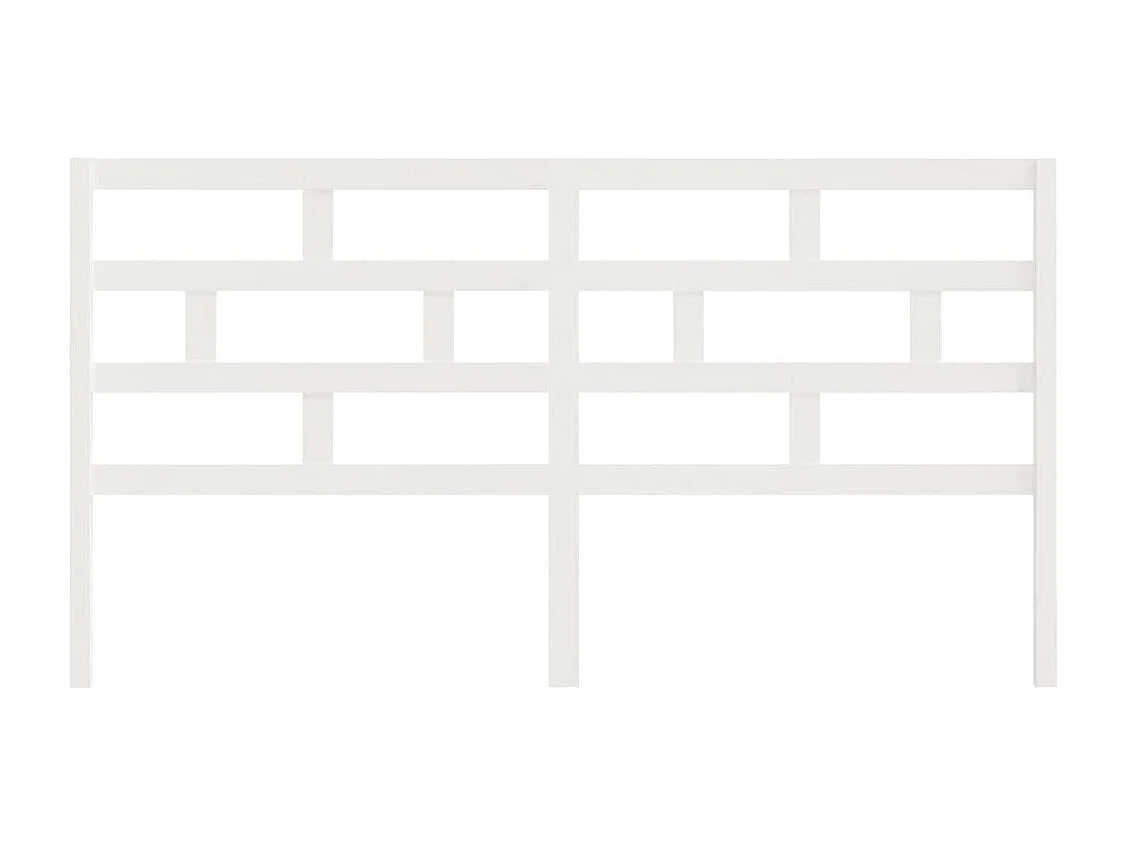 Tête de lit accessoire bois blanche 186 x 4 x 100 cm TDL0203761
