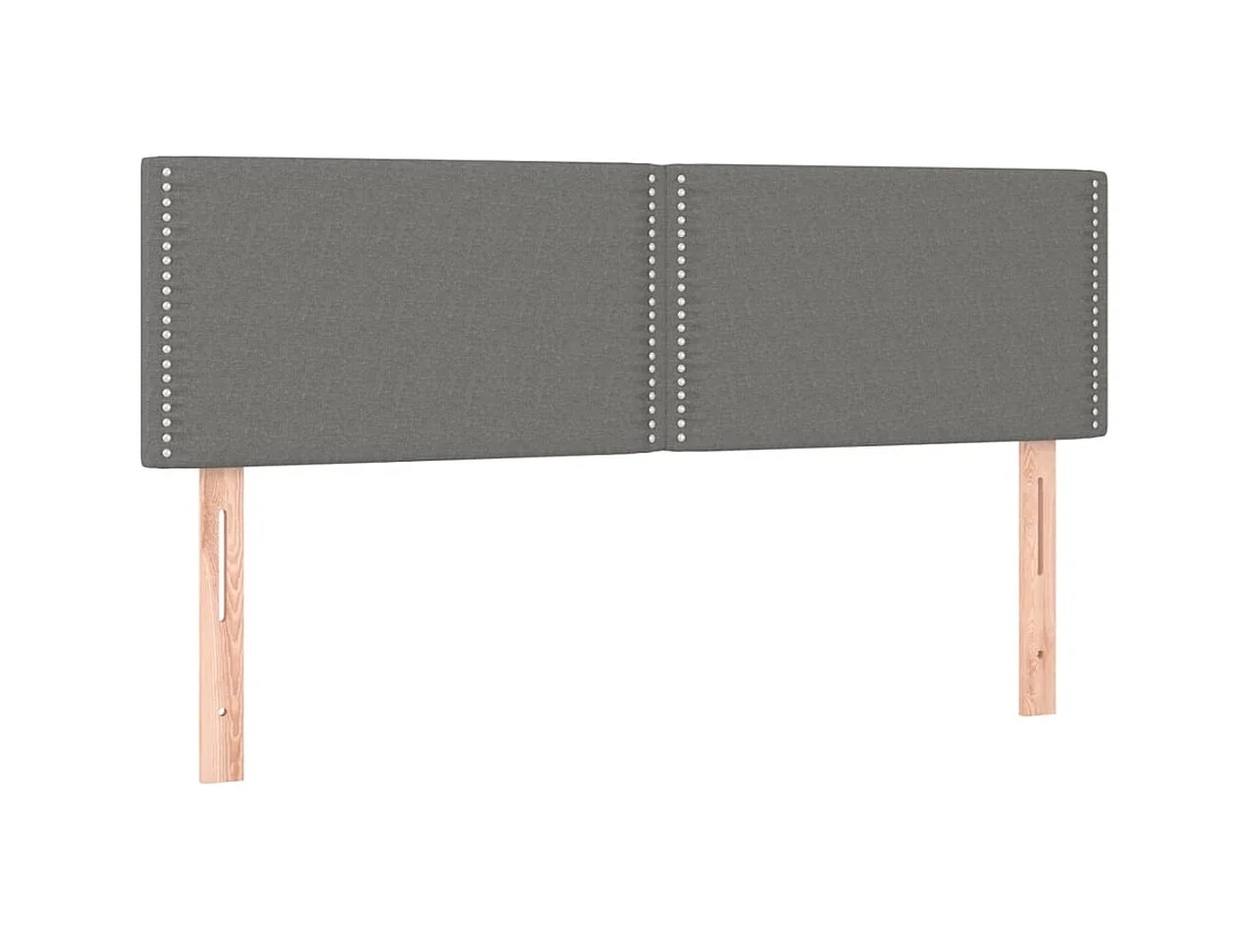 Tête de lit accessoire tissu grise 144 x 5 x 88 cm TDL0206370