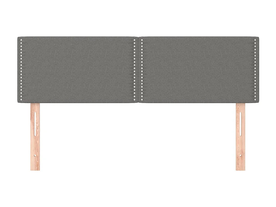 Tête de lit accessoire tissu grise 144 x 5 x 88 cm TDL0206370