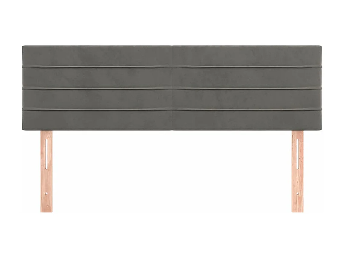 Tête de lit accessoire tissu grise 144 x 5 x 88 cm TDL0206366